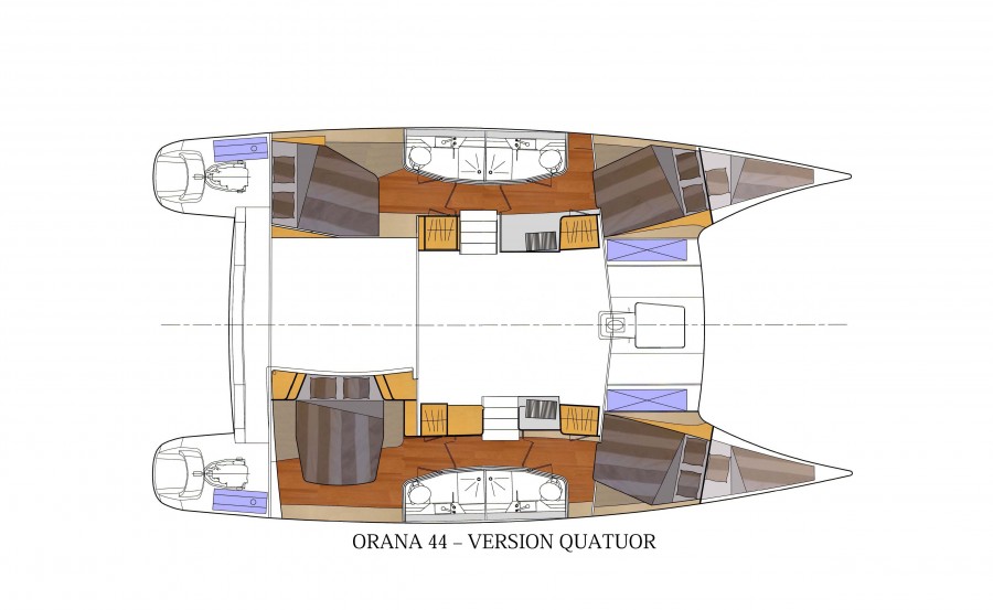 Charter Katamaran Sunja yachting Da Vinci sukosan Orana 44 9