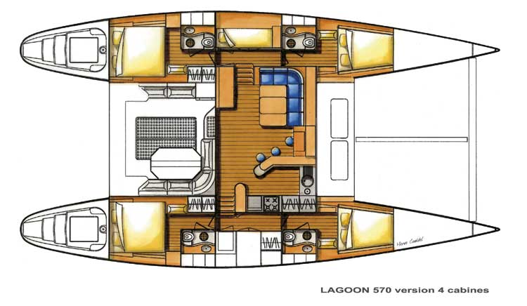 Charter yacht Katamaran Lagoon 570 11 - Kopie