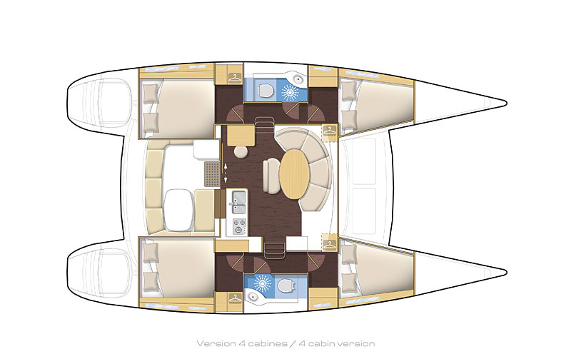 Charter segel yacht Katamaran Lagoon 380 32