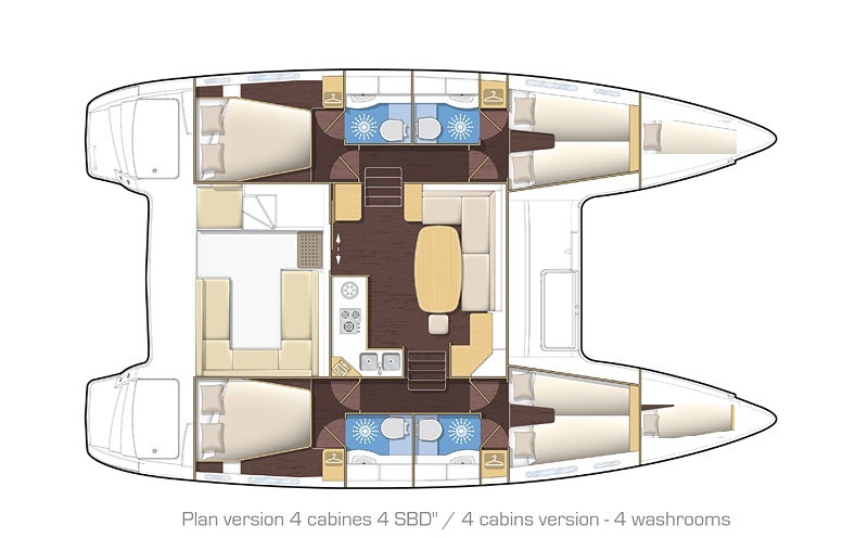 Charter segel yacht Katamaran Lagoon 400 37 1 1