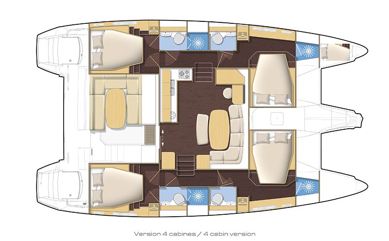 yacht charter Katamaran Sunja yachting segeln Lagoon 420 14