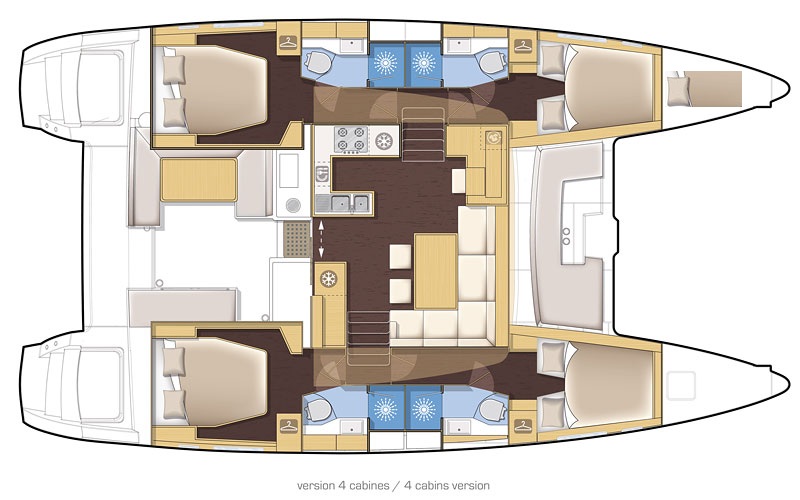 Charter segel yacht Lagoon 450 9