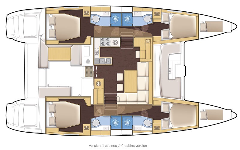 Charter segel yacht Lagoon 450 8