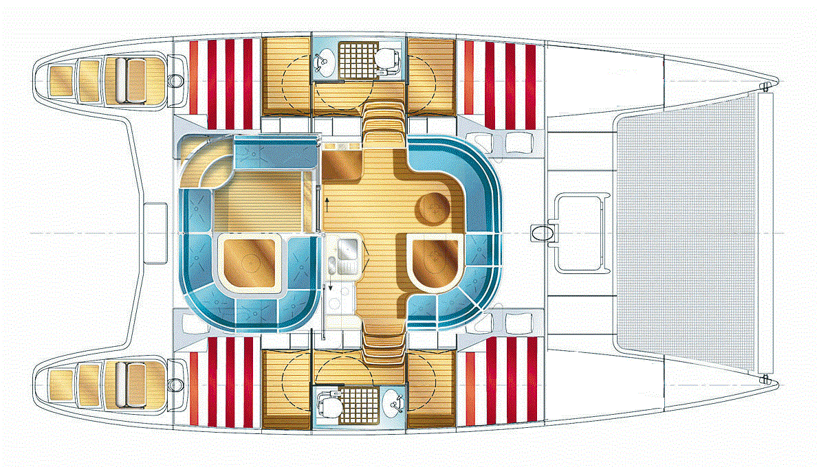 Charter Katamaran Yacht segel Nautitech 40 15