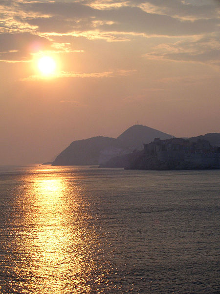Sonnenennergang Dubrovnik yacht charter kroatien sunja yachting