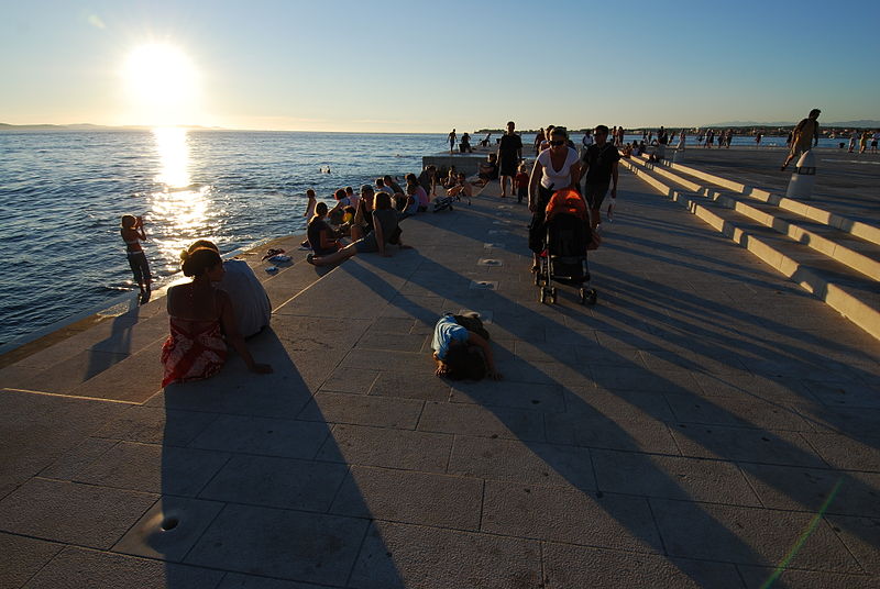 Sunset in Zadar Sea organ yacht charter kroatien sunja yachting 2