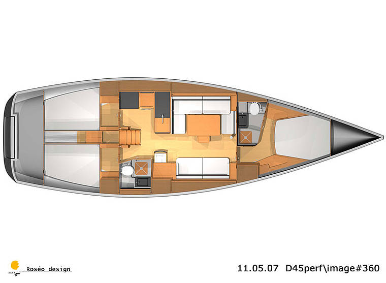 yacht Charter Segel yacht Dufour 45E P 12
