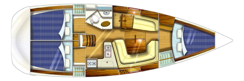 Segel Yacht chartern jeanneau Sun Odyssey 35 8