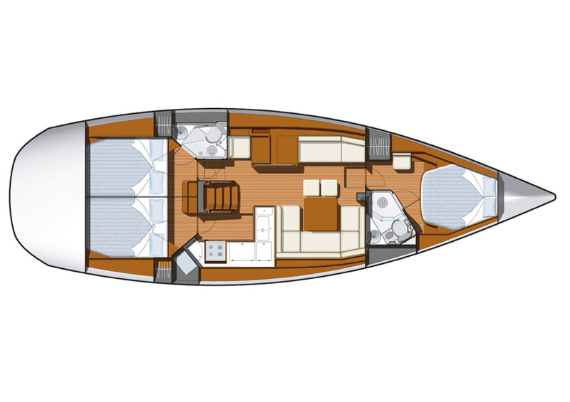 Segeln Chartern Yacht Sunja yachting Jeanneau Sun Odyssey 45 DS 37