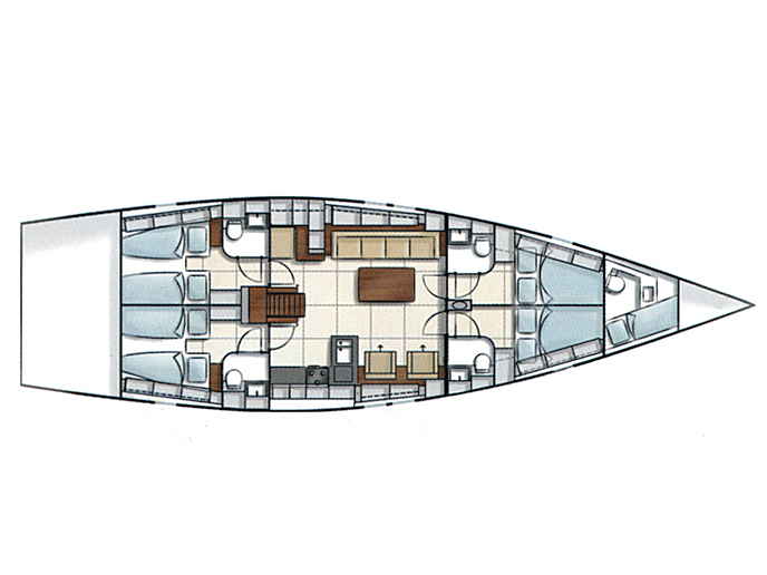 Hanse 540 riss