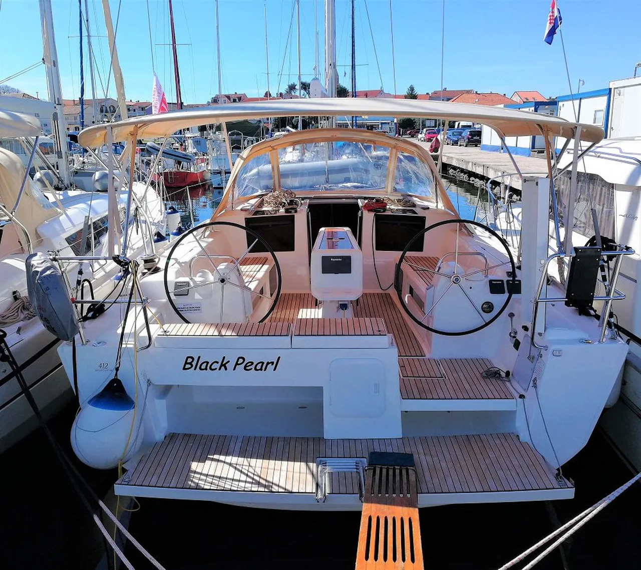 Dufour 412 GL-Segelyacht Black Pearl in Kroatien