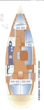 Bavaria 46 Cruiser-Segelyacht Maestral in Kroatien